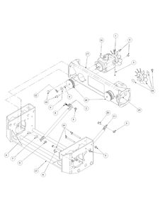 Part Location Diagram of 01008050 MTD Hydro Motor Frame Assembly